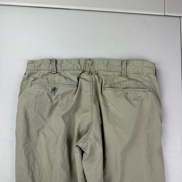 Express Mens 32x32 Cotton Tan Camel Khaki Chino Pants‎ - Picture 2 of 10